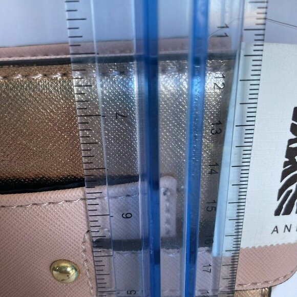 Anne Klein NWT Pink Rose Gold Crossbody Adjustable Shoulder Handbag - Picture 10 of 11